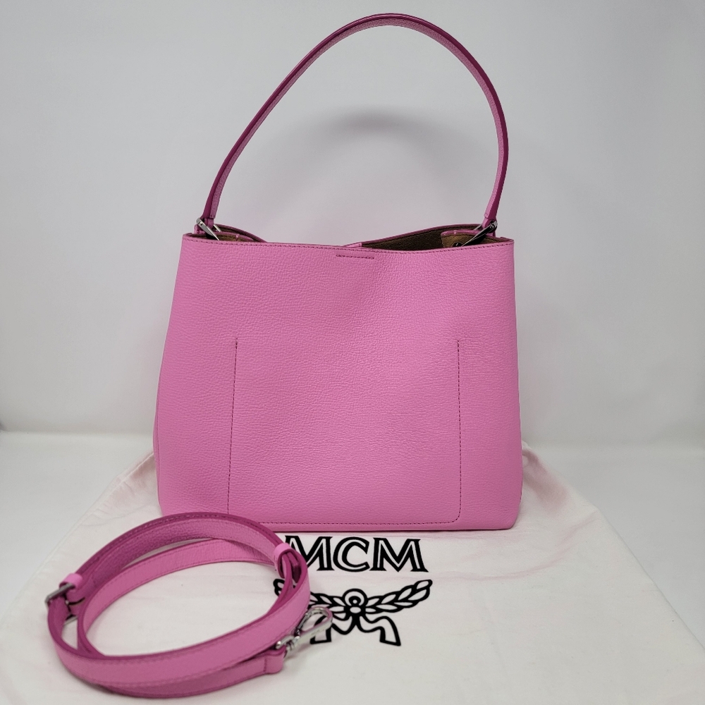 MCM Medium Sarah Grained Leather 2 Way Bag - Picture 3 of 12